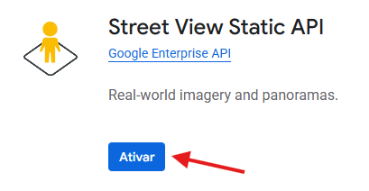 Ativar Street View Static API