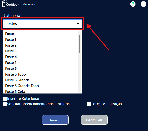 cfArquivos Categoria